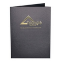 Large Square Corner Presentation Folder w/ 2 Pockets (9"x12")-Foil